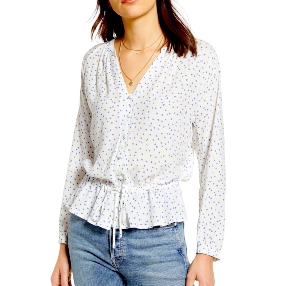 RAILS Peplum Blouse NWOT sz XS